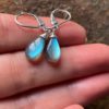156. Labradorite cute earrings