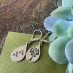 279. Cute dandelion earrings