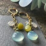 281. beautiful Chalcedony dangling earrings